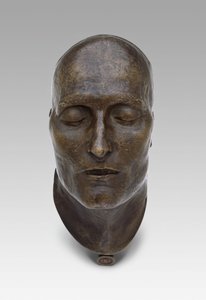 Máscara da Morte de Napoleão, modelado 1821 elenco 1833 de Louis Richard