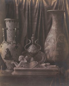 Natureza morta com porcelana de Louis Rémy Robert
