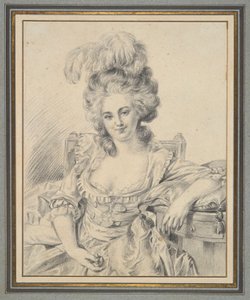 Retrato de Uma Senhora, estudo preparatório para uma pintura
