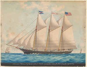 O Tern Schooner "Minnie G. Loud" de Louis Roux