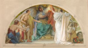 Firm Belief--Truth, Boldness, Self-Reliance (estudo para a porta de entrada, Old Senate Office Building) de Louis Schaettle