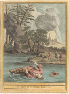 Le torrent et la riviere (A torrente e o rio) de Louis Simon Lempereur after Jean Baptiste Oudry