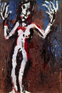 Figura com os braços levantados