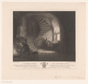 Filósofo contemplativo La philosophe en contemplation (título no objeto)