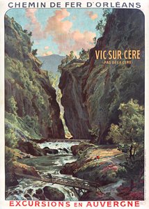 Estrada de Ferro de Orleans. Vic-sur-Cere, c. 1900-1910.