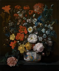 Flores em um vaso de chantilly de Louis Tessier