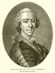 Charles Edward Stuart, o jovem pretendente de Louis Tocqué