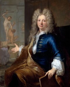 Retrato de Louis Boullogne, o Jovem, 1654-1733 de Louis Tocqué