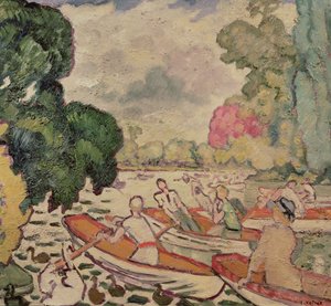 Barcos no Bois de Boulogne de Louis Valtat