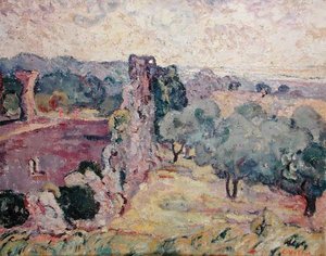 Paisagem do Sul de França, c.1908 (óleo sobre tela) de Louis Valtat
