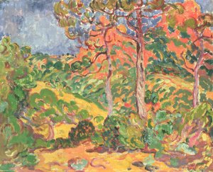 Sun Through the Trees, c.1908-09 (óleo sobre tela) de Louis Valtat