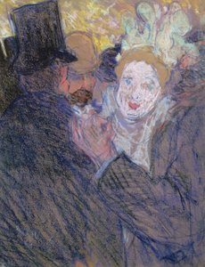 A Conversa (pastel sobre papel) de Louis Valtat