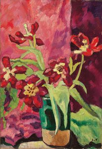 Vaso, Tulipas Vermelhas; Vaso, Tulipas Tulipas de Louis Valtat