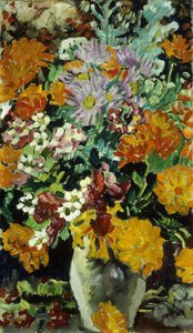 Vaso de Flores; Vaso de Fleurs, c.1930 (óleo sobre tela) de Louis Valtat