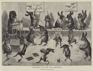 Quebrando para os feriados de Louis Wain