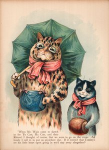 Gatos de Louis Wain (cromolitho) de Louis Wain