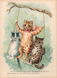 Gatos de Louis Wain (cromolitho)