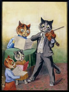 A Família Mewsical (sic) de Louis Wain