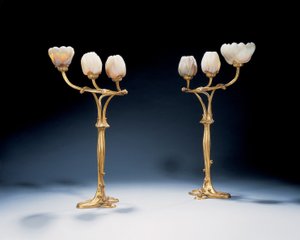 Lâmpadas magnólia de Louis and Daum Auguste  Majorelle