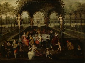 Vénus, Baco e Ceres com os Mortais num Jardim do Amor