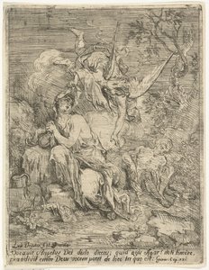 Hagar e Ishmael no deserto de Louis de Deyster