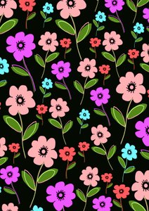 Retro Florals (digital)