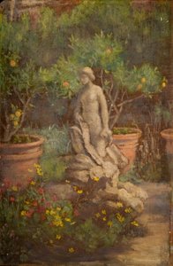 Fonte em um jardim, Cairate, Lombardia, 1875-1877.