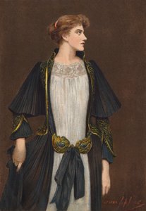 Querida Senhora Desdém (litografia a cores) de Louise (after) Jopling