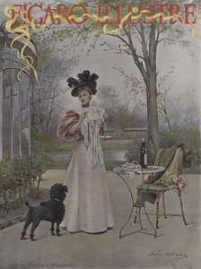 Confira o Pavilhão Armenonville (degustação no Pavilhão Armenonville). Capa do Ilustre Figaro, maio de 1895