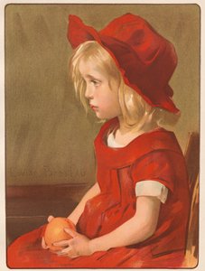menina com laranja de Louise Breslau