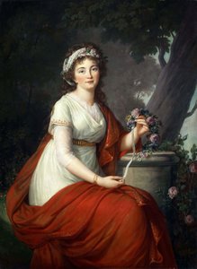 Retrato da Condessa Tatyana Vasilyevna Yusupova, née von Engelhardt 1769-1841, 1797. de Elisabeth Louise Vigee Lebrun