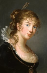 Princesa Frederica Dorothea Louise Philippine da Prússia 1770-1836, Condessa Radziwill, c. 1801. de Elisabeth Louise Vigee Lebrun