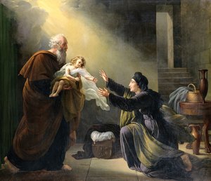 Elias Ressuscitando o Filho da Viúva de Sarepta