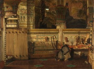 A Viúva Egípcia de Lourens Alma Tadema