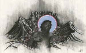 Jesus sobre a Cidade do Cabo
