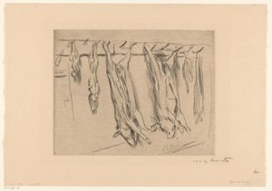 Porcos abatidos de Lovis Corinth (signed by artist)