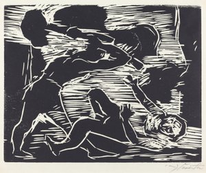 Fratricídio (Caim e Abel) de Lovis Corinth