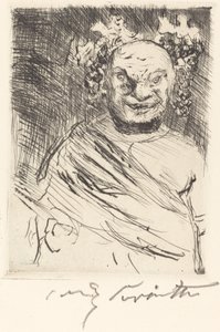 O Gastmahl de Trimalchio: pl. I (O Banquete de Trimalchio: pl. I) de Lovis Corinth