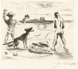 O Gastmahl de Trimalchio: pl. VII (O Banquete de Trimalchio: pl. VII) de Lovis Corinth
