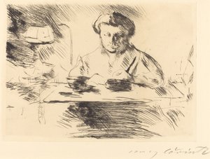 Die Gattin Wife of the Artist, 1918. de Lovis Corinth