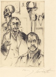 Retrato Duplo com Esqueleto de Lovis Corinth