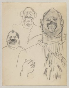 Cartão de convite para a recepção de casamento de prata de Louis Gessler e esposa de Lovis Corinth