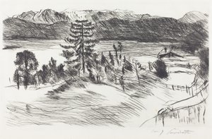 Grande paisagem Walchensee Grande paisagem Walchensee, 1923. de Lovis Corinth