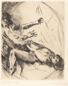 Joseph und Potifars Weib I (José e esposa de Potifar I) de Lovis Corinth