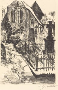 Cemitério de Kirchhof, 1916. de Lovis Corinth