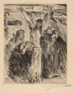 Crucificação, depois do Altarpiece em Tölz, 1921-1922. de Lovis Corinth