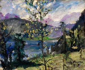 Paisagem no lago Walchen