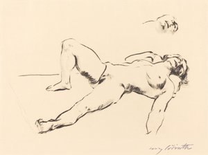 Nu feminino reclinado II de Lovis Corinth
