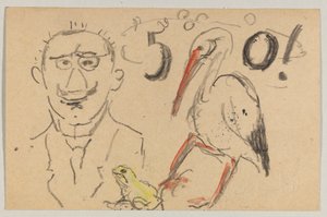 Lovis Corinth para Carl Strathmann: cartão postal, carimbado em 11 de setembro de 1916 de Lovis Corinth