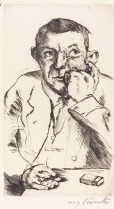 Retrato de um homem a fumar, 1916. de Lovis Corinth